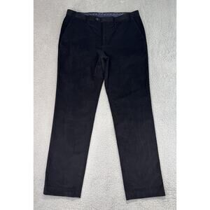 Lauren Ralph Lauren Pants Men's 38x33 Black Corduroy Black Label Flat Front